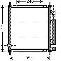 Ava Quality Cooling HD5197D - Конденсатор кондиционера parts5.com