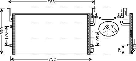 Ava Quality Cooling HY 5083 - Конденсатор кондиционера parts5.com