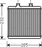 Ava Quality Cooling MS 6472 - Теплообменник, отопление салона parts5.com