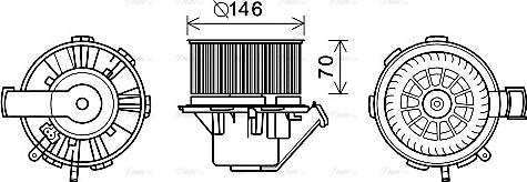 Ava Quality Cooling MS8647 - Вентилятор салона parts5.com