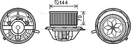 Ava Quality Cooling MS8607 - Ventilador habitáculo parts5.com