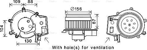 Ava Quality Cooling MS8625 - Вентилятор салона parts5.com