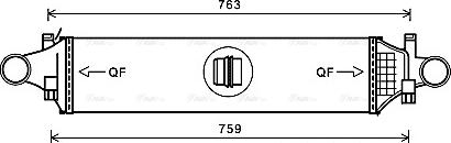 Ava Quality Cooling MSA4659 - Интеркулер, теплообменник турбины parts5.com