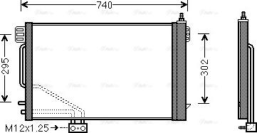 Ava Quality Cooling MSA5200D - Конденсатор кондиционера parts5.com