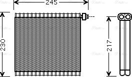 Ava Quality Cooling MZV217 - Испаритель, кондиционер parts5.com