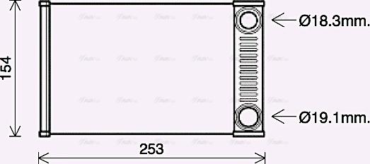 Ava Quality Cooling OL6656 - Теплообменник, отопление салона parts5.com