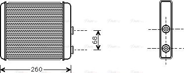 Ava Quality Cooling OL 6259 - Теплообменник, отопление салона parts5.com