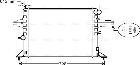 Ava Quality Cooling OL 2272 - Радиатор, охлаждение двигателя parts5.com