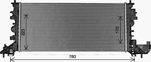 Ava Quality Cooling OL2703 - Радиатор, охлаждение двигателя parts5.com