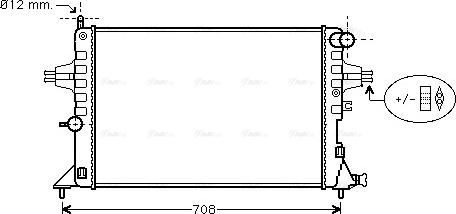 Ava Quality Cooling OLA2296 - Радиатор, охлаждение двигателя parts5.com