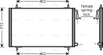 Ava Quality Cooling PE 5191 - Конденсатор кондиционера parts5.com