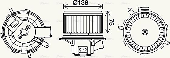 Ava Quality Cooling PE8406 - Вентилятор салона parts5.com