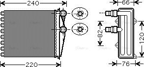 Ava Quality Cooling RT 6380 - Теплообменник, отопление салона parts5.com