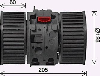 Ava Quality Cooling RT8654 - Вентилятор салона parts5.com