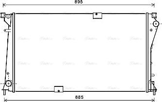 Ava Quality Cooling RTA2490 - Радиатор, охлаждение двигателя parts5.com