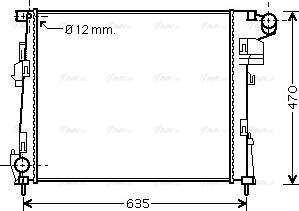 Ava Quality Cooling RTA2427 - Радиатор, охлаждение двигателя parts5.com