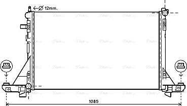 Ava Quality Cooling RTA2560 - Радиатор, охлаждение двигателя parts5.com