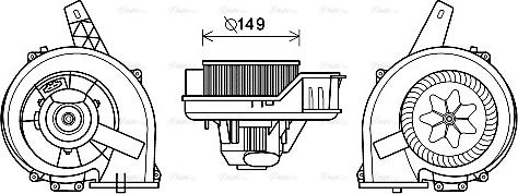 Ava Quality Cooling ST8044 - Вентилятор салона parts5.com