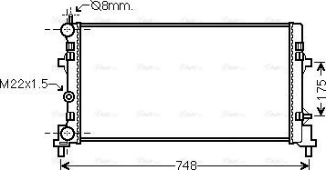 Ava Quality Cooling STA2041 - Радиатор, охлаждение двигателя parts5.com