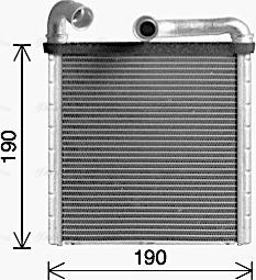 Ava Quality Cooling VN6424 - Теплообменник, отопление салона parts5.com