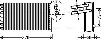 Ava Quality Cooling VN6296 - Теплообменник, отопление салона parts5.com