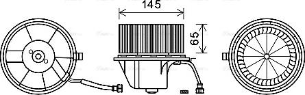 Ava Quality Cooling VN8351 - Вентилятор салона parts5.com