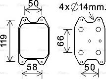 Ava Quality Cooling VN3394 - Масляный радиатор, двигательное масло parts5.com