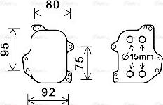 Ava Quality Cooling VN3393 - Масляный радиатор, двигательное масло parts5.com