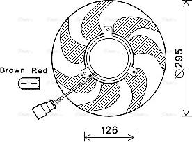 Ava Quality Cooling VN7536 - Вентилятор, охлаждение двигателя parts5.com