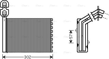 Ava Quality Cooling VNA6201 - Теплообменник, отопление салона parts5.com