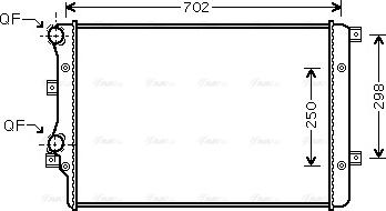 Ava Quality Cooling VNA2206 - Радиатор, охлаждение двигателя parts5.com