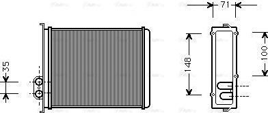 Ava Quality Cooling VOA6085 - Теплообменник, отопление салона parts5.com