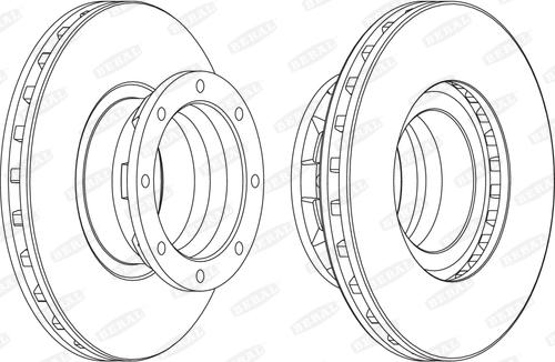 Beral BCR187A - Тормозной диск parts5.com