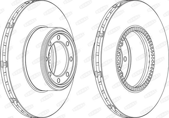 Beral BCR321A - Тормозной диск parts5.com