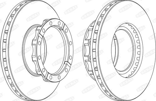 Beral BCR254A - Тормозной диск parts5.com