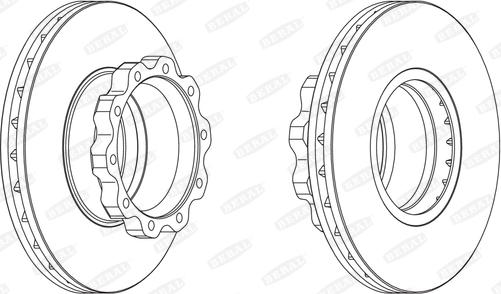 Beral BCR215A - Тормозной диск parts5.com