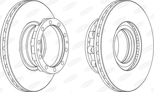 Beral BCR272A - Тормозной диск parts5.com