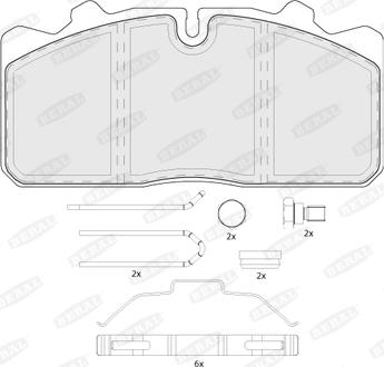 Beral BCV29088TK - Тормозные колодки, дисковые, комплект parts5.com