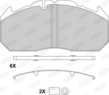 Beral BCV29030BK - Тормозные колодки, дисковые, комплект parts5.com