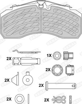 Beral BCV29253BK - Тормозные колодки, дисковые, комплект parts5.com