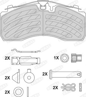 Beral BCV29287TK - Тормозные колодки, дисковые, комплект parts5.com