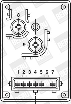 BorgWarner (BERU) GR054 - Реле, система накаливания parts5.com