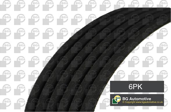 BGA 6PK1635 - V-Ribbed Belt parts5.com