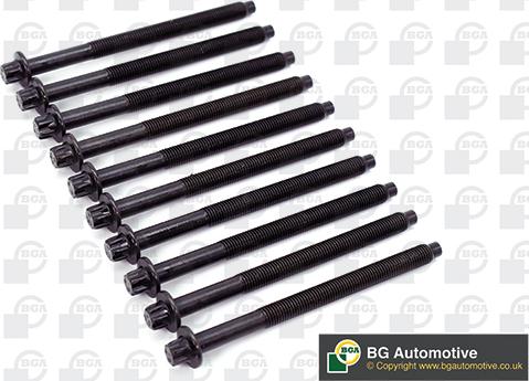 BGA BK3339 - Комплект болтов головки цилиндра parts5.com