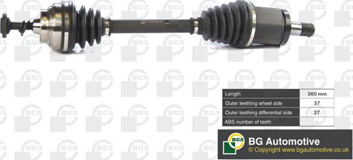 BGA DS0903L - Приводной вал parts5.com