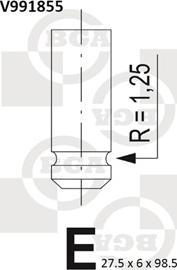 BGA V991855 - Впускной клапан parts5.com