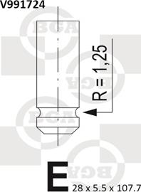 BGA V991724 - Выпускной клапан parts5.com