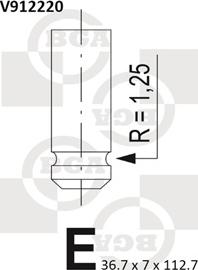 BGA V912220 - Впускной клапан parts5.com