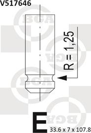 BGA V517646 - Выпускной клапан parts5.com