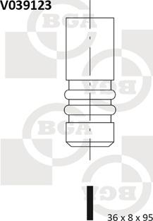 BGA V039123 - Впускной клапан parts5.com